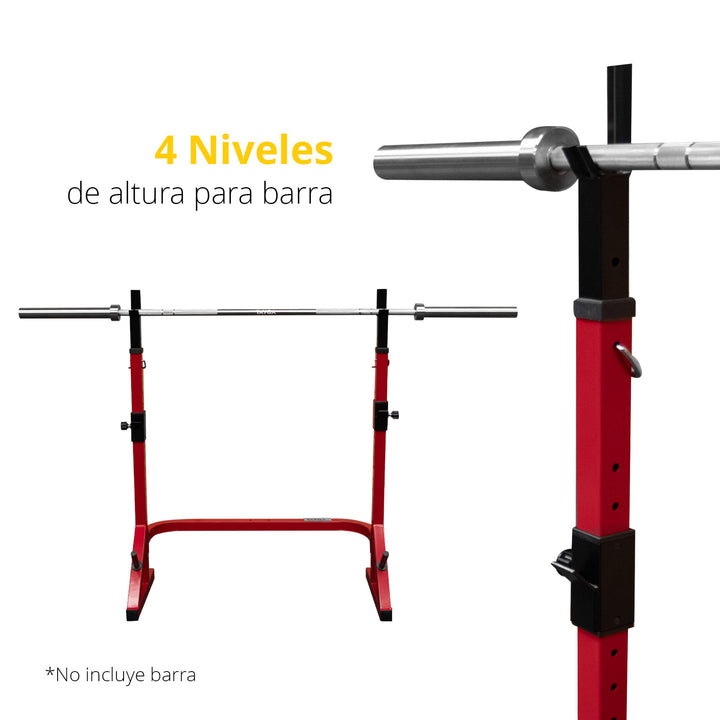 Mini Rack Fuerza Tayga rojo