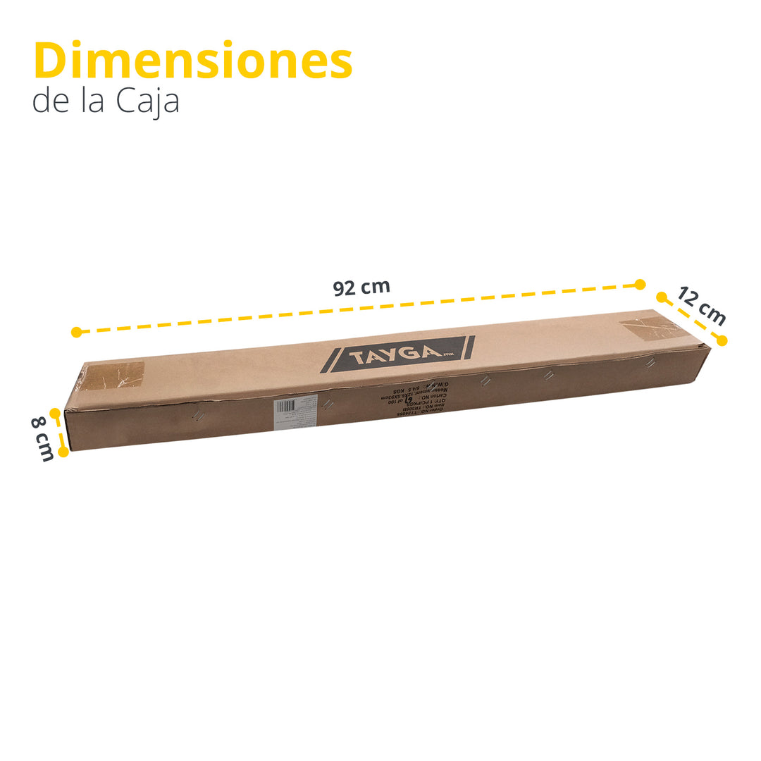 Rack de pared para 6 barras