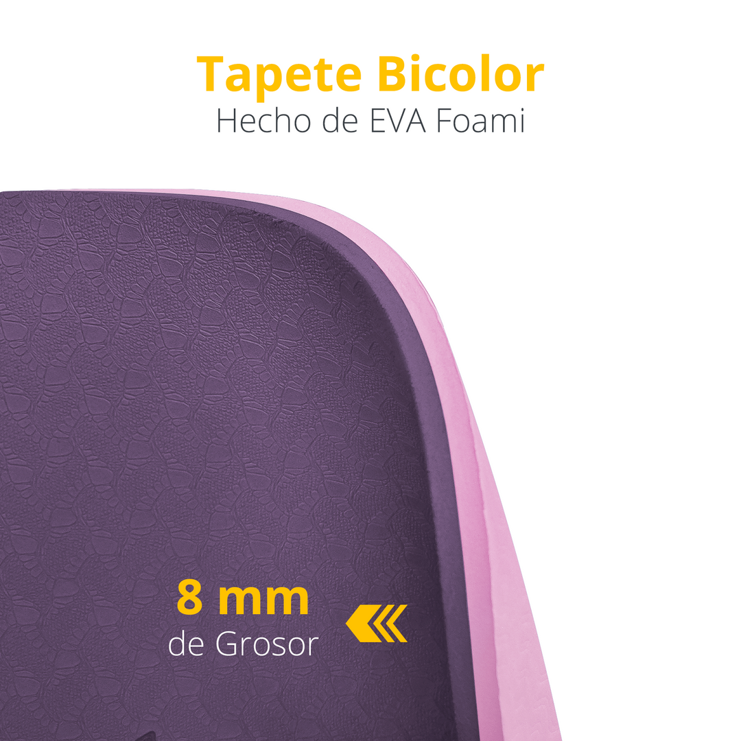 Tapete para yoga Doble Vista 0.8 mm.