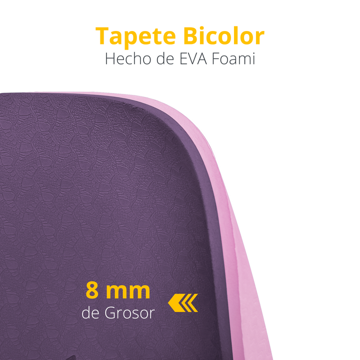 Tapete para yoga Doble Vista 0.8 mm.