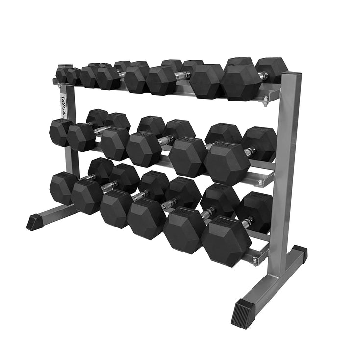 Set mancuernas hex 10 pares 5-50 c/rack