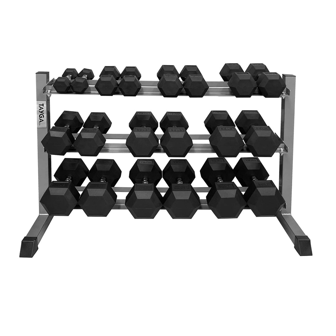 Set mancuernas hex 10 pares 5-50 c/rack