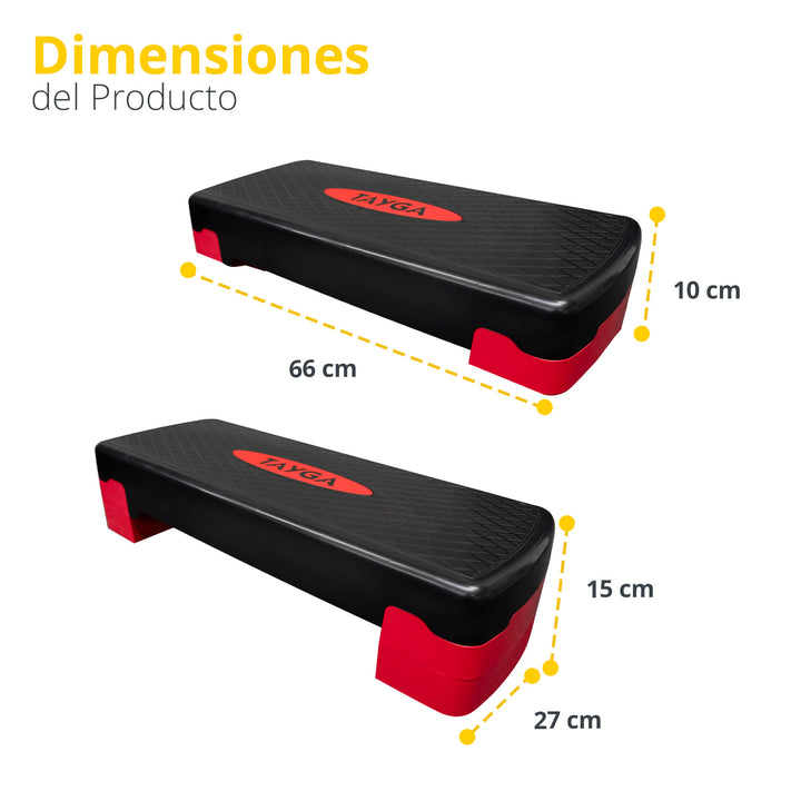 Step Aerobic Tayga Mediano Rojo