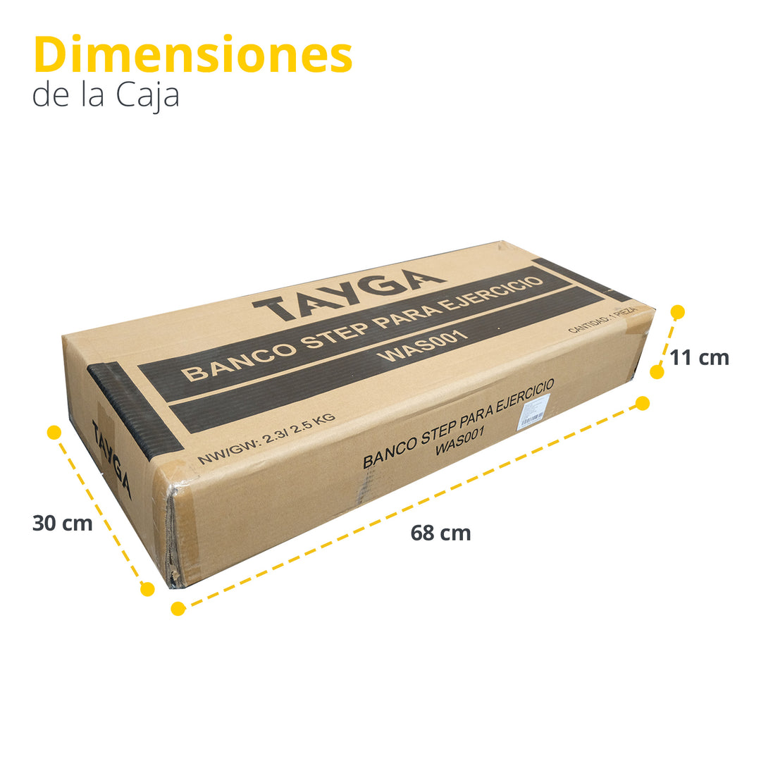 Banco step gris/negro