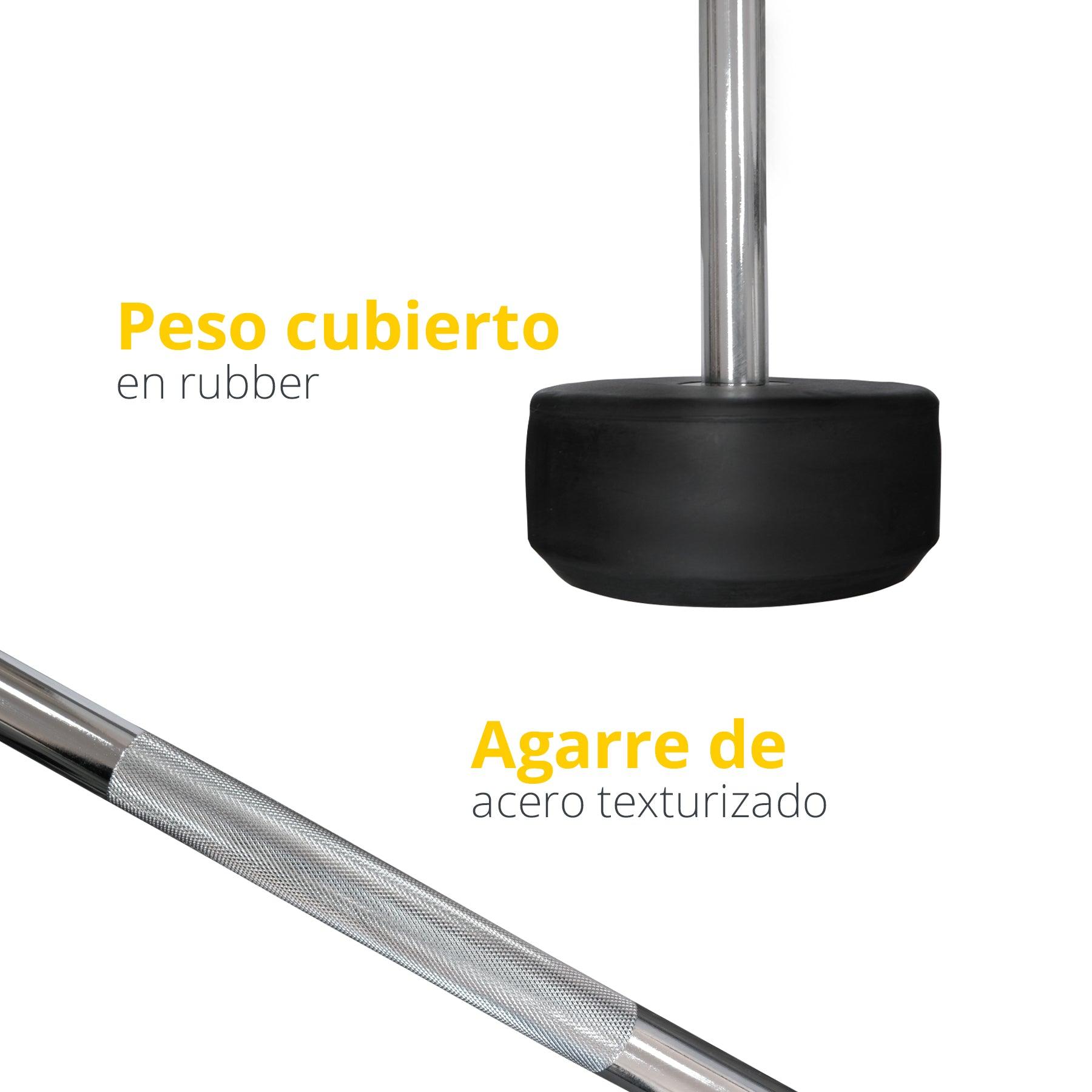 Barra Recta Premium con Peso
