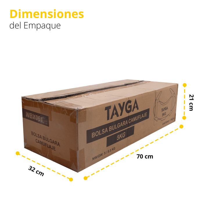 Bolsa bulgara 5 kg camuflaje