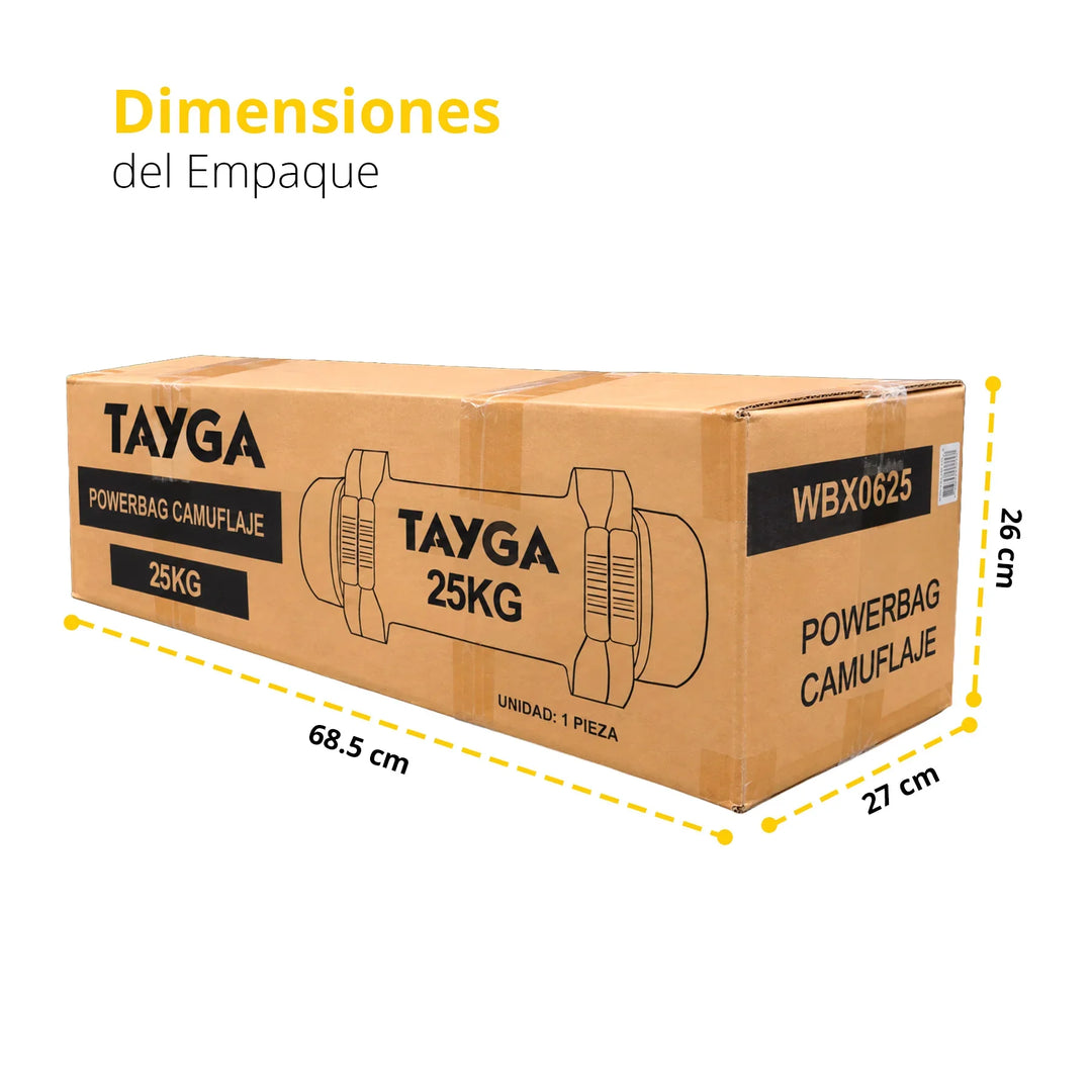 Saco para ejercicio camuflaje 25 Kilogramo
