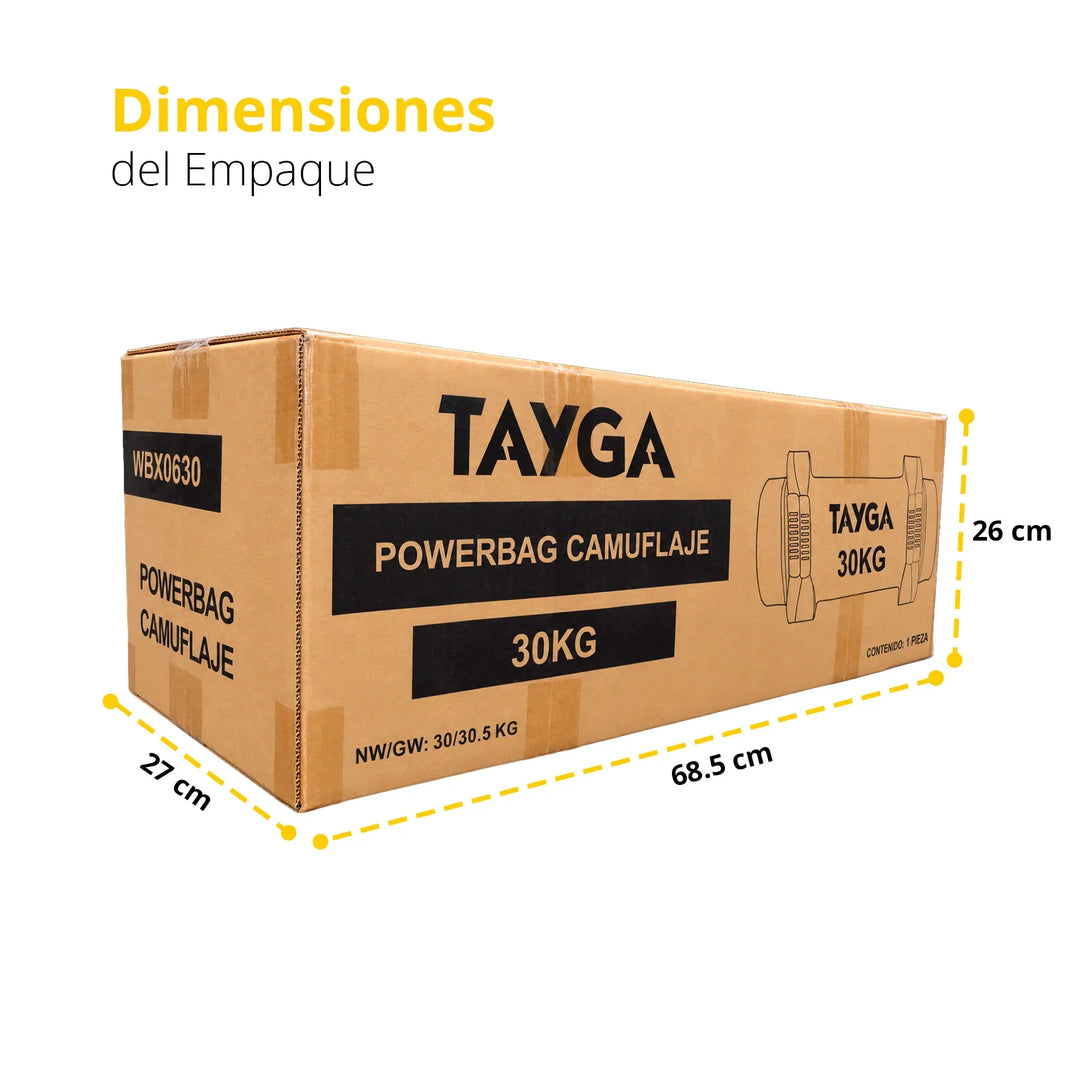 Saco para ejercicio camuflaje 30 Kilogramo