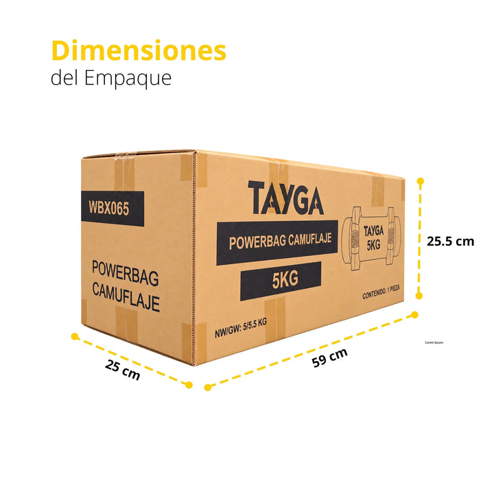 Saco para ejercicio Camuflaje 5 Kilogramo
