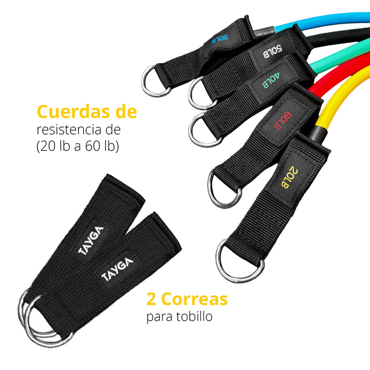Kit de 5 Ligas Resistence Tube