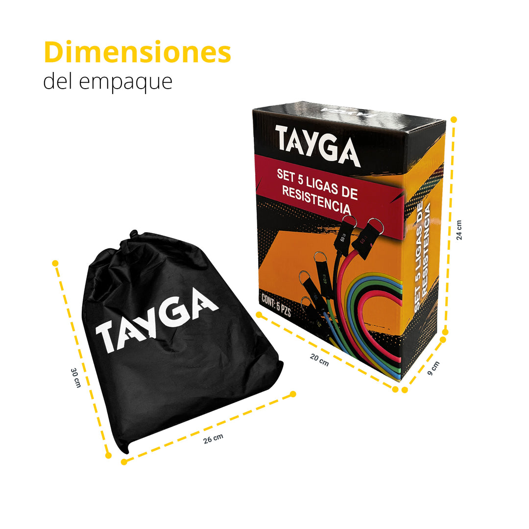 Kit de 5 Ligas Resistence Tube