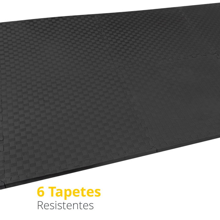 Set piso, 6 pzs,  60x60x2.4cm, 2.16 m2, tejido medio