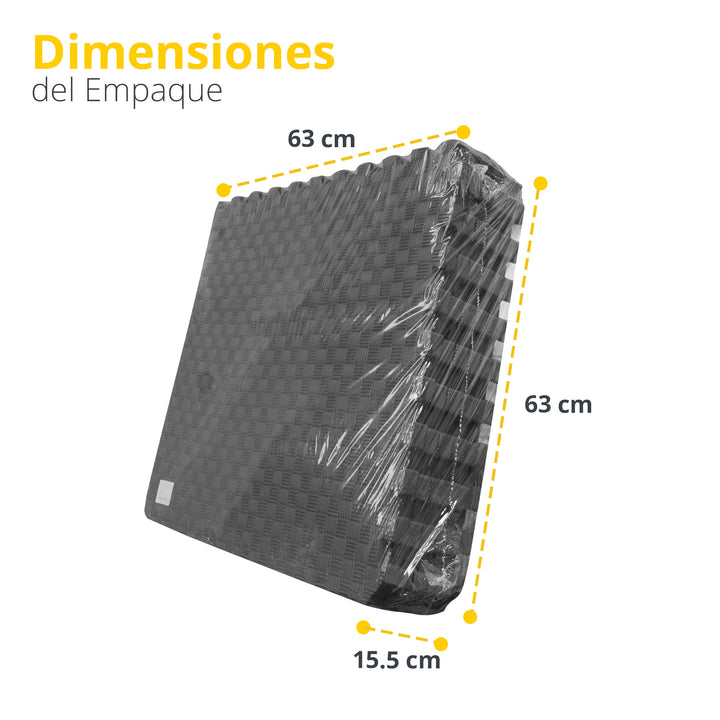 Set piso, 6 pzs,  60x60x2.4cm, 2.16 m2, tejido medio