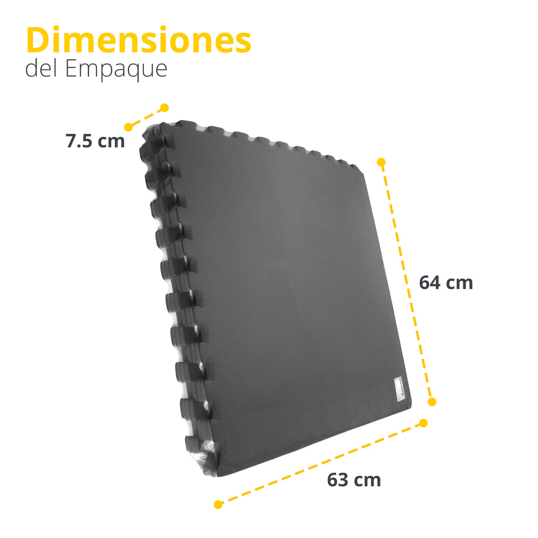 Set piso, 6 pzs, 60X60X1.2cm, 2.16 m2, tejido fino