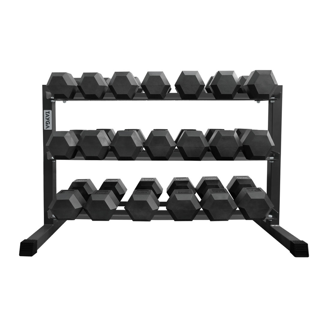 Rack para 10 pares de mancuernas Negro