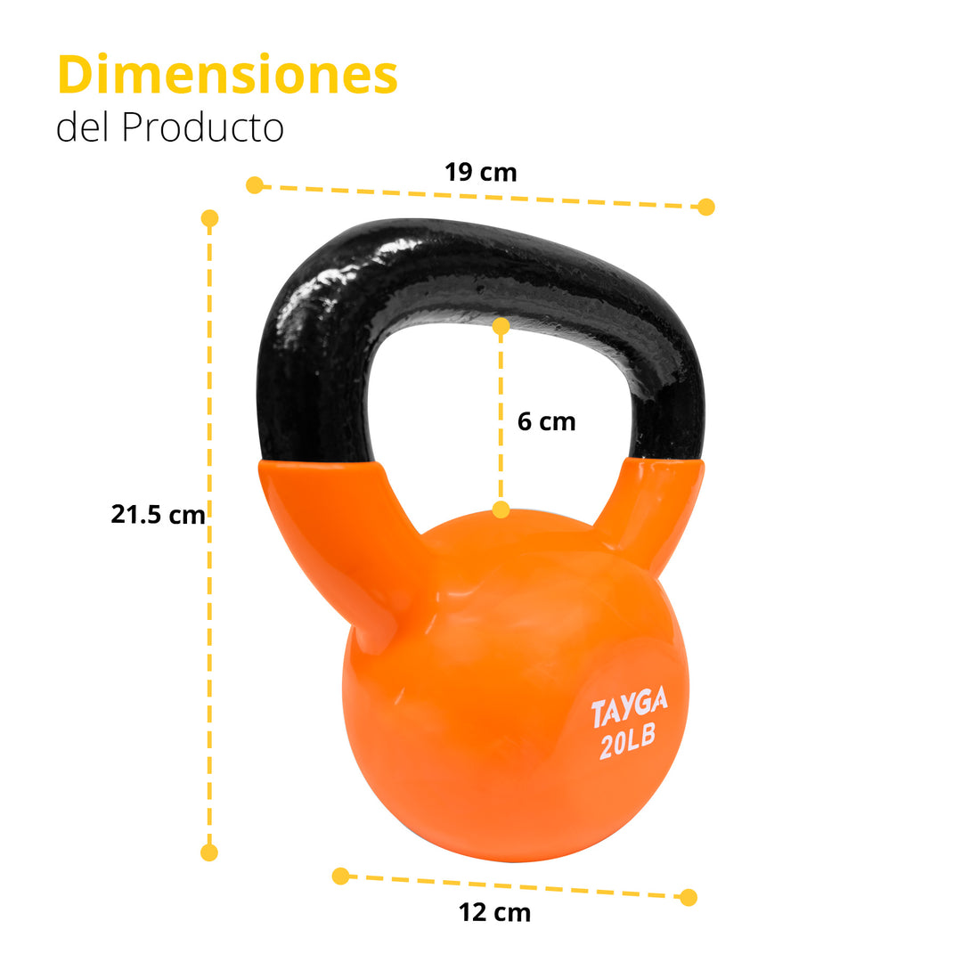 Pesa Rusa Vinilica Kettlebell