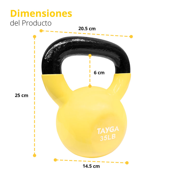 Pesa Rusa Vinilica Kettlebell