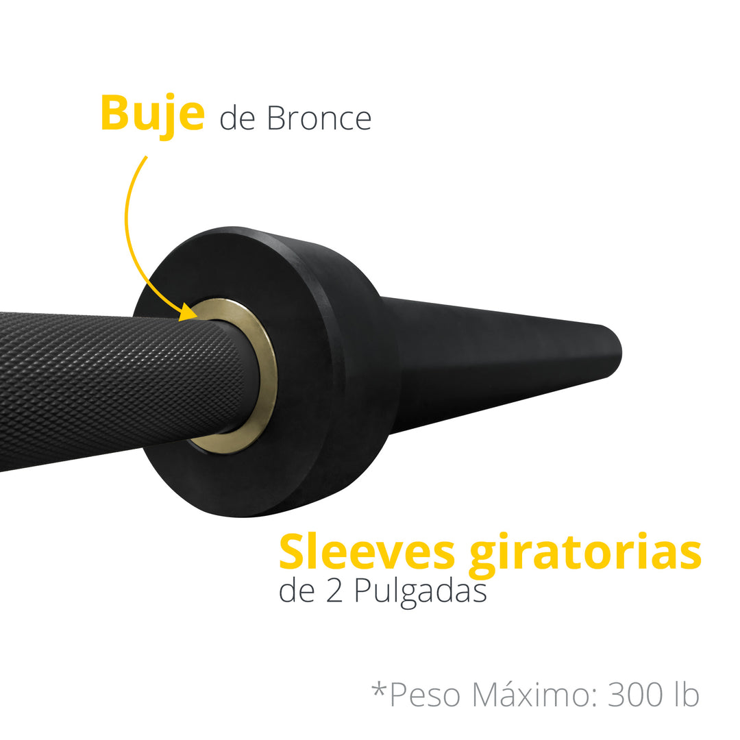 Barra semiolimpica TAYGA, 1.8 m, 300 lb