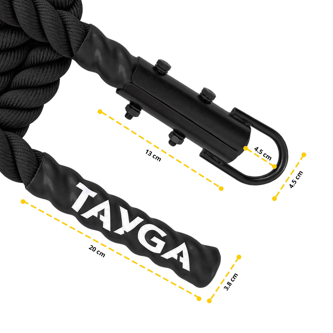 Cuerda para escalar negra 38mm*6m