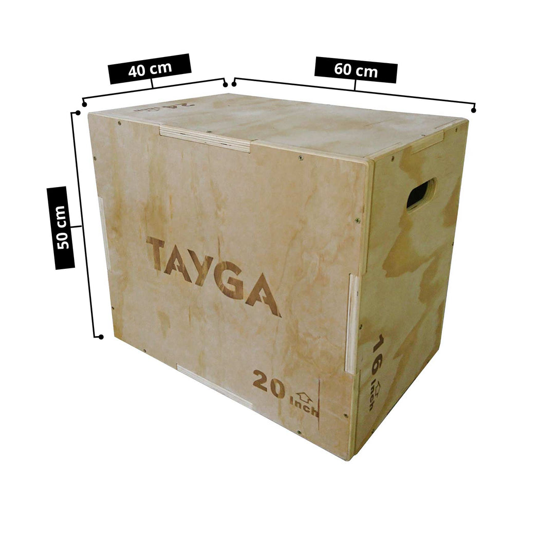 Caja Pliométrica de madera 41 cm. X 50.5 cm. X 60.5 cm.