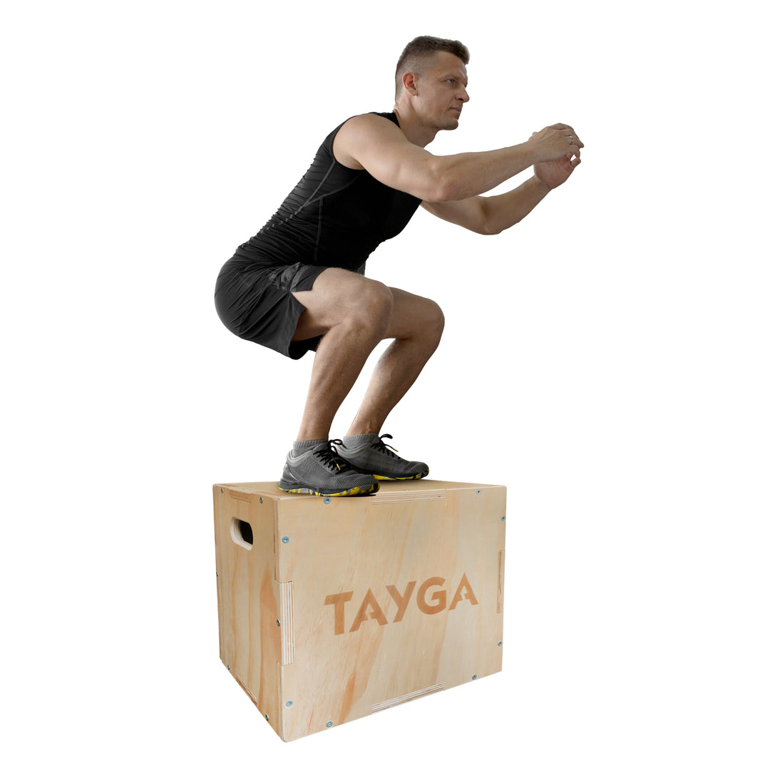Caja Pliométrica de madera 41 cm. X 50.5 cm. X 60.5 cm.