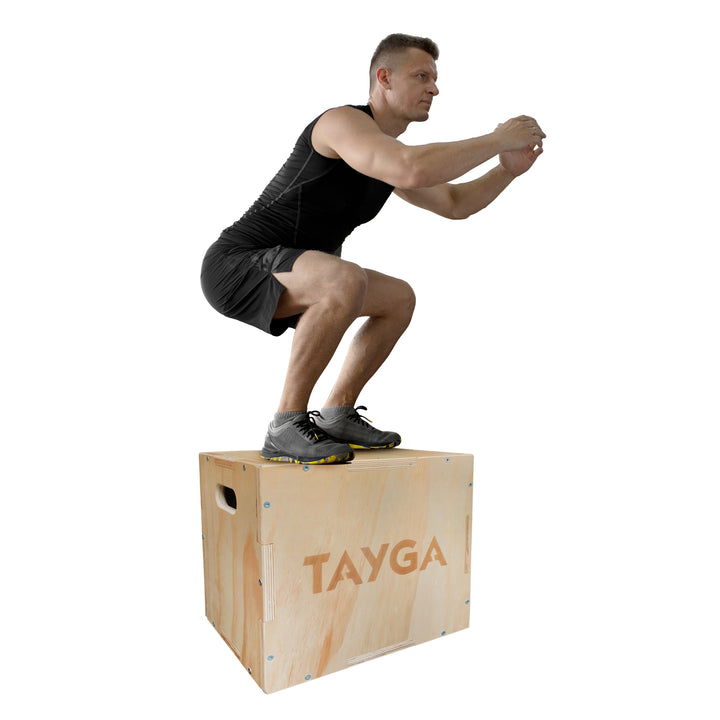 Caja Pliométrica de madera 41 cm. X 50.5 cm. X 60.5 cm.