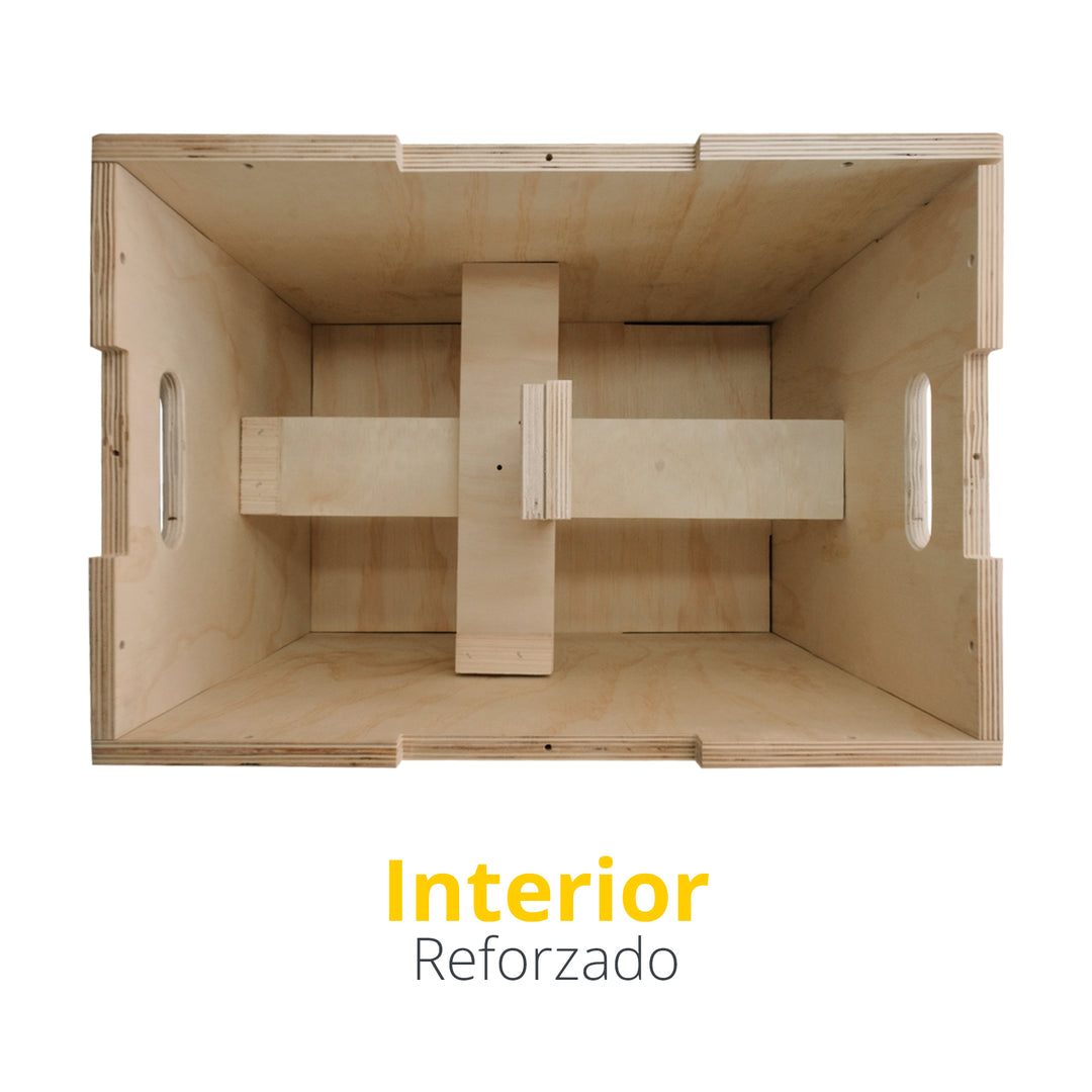 Caja Pliométrica de madera 41 cm. X 50.5 cm. X 60.5 cm.