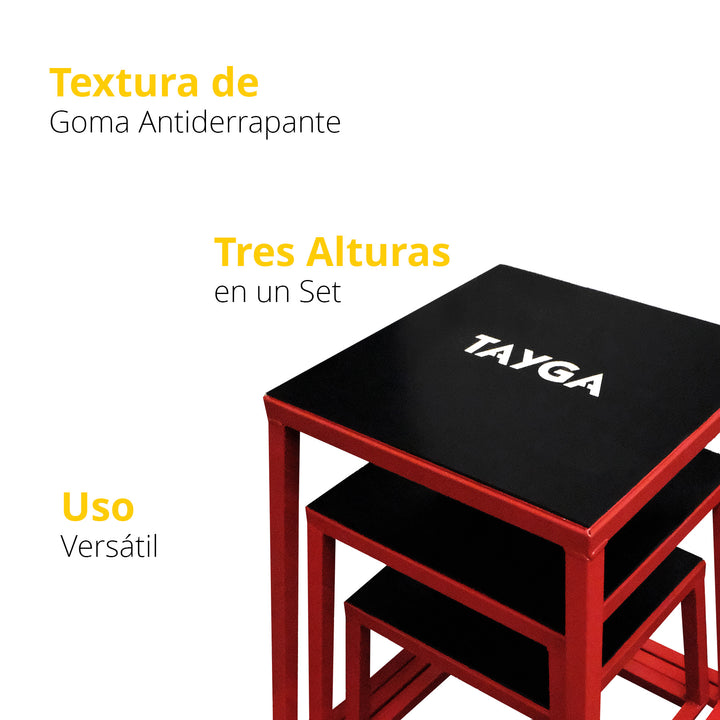 Set Bancos Pliométricos (Alturas 31/46/61 cm)