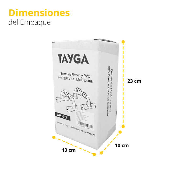 Barras de flexión de PVC con agarres de hule espuma