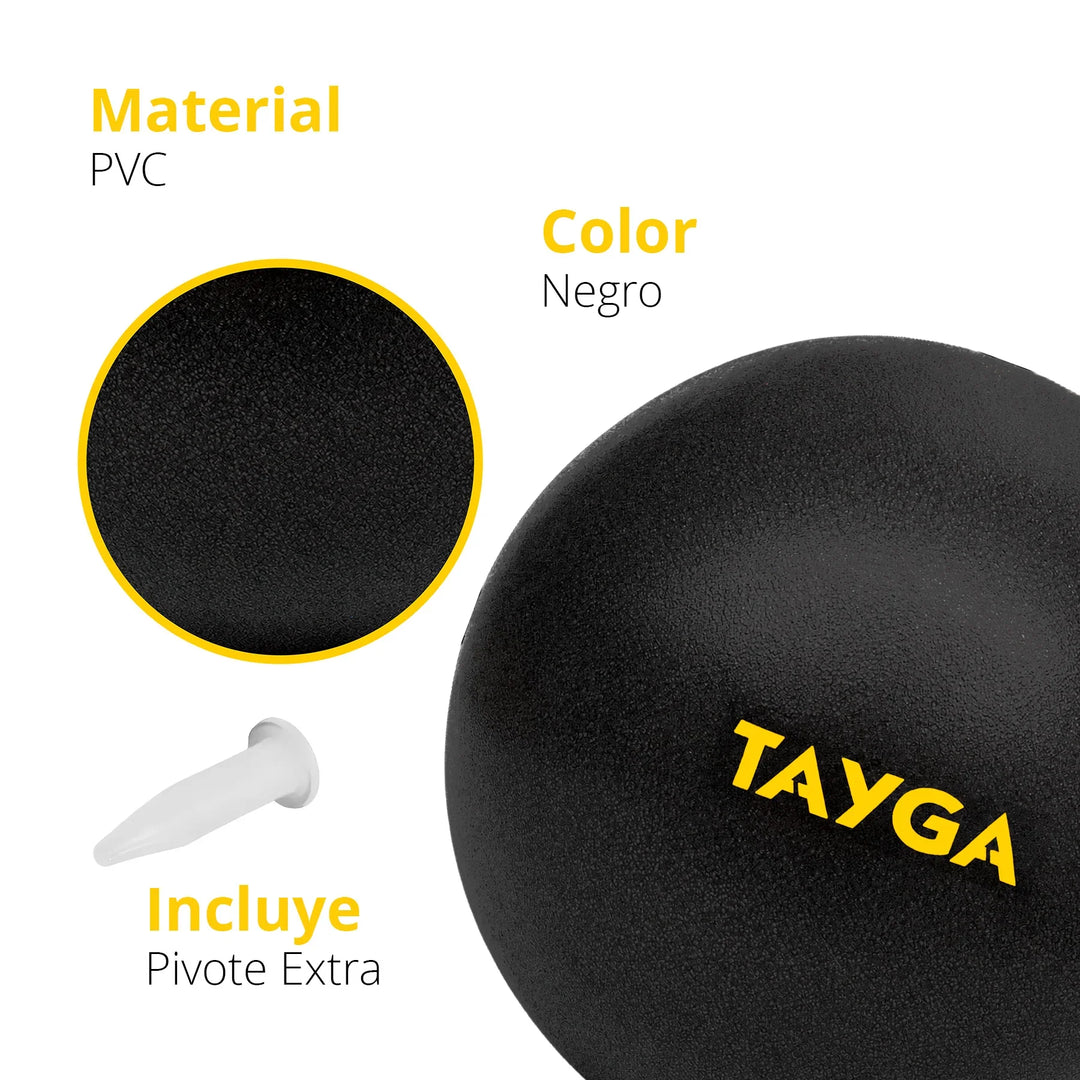 Pelota de pilates 23cm diametro color negra