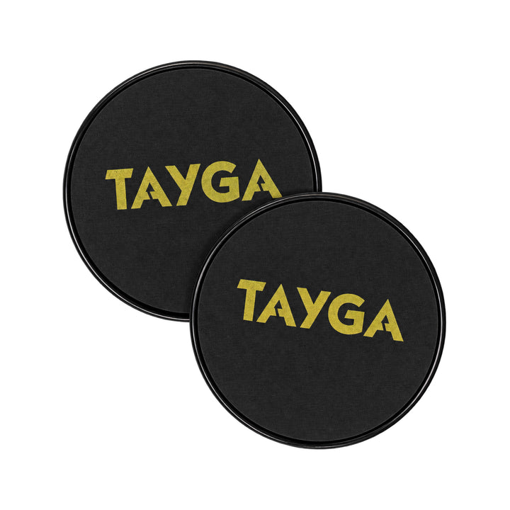 TAYGA Discos deslizadores color negro 1 Par