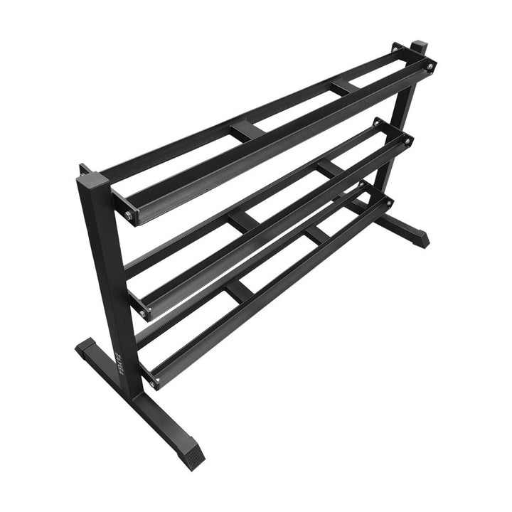 Rack para 15 pares de mancuernas negro
