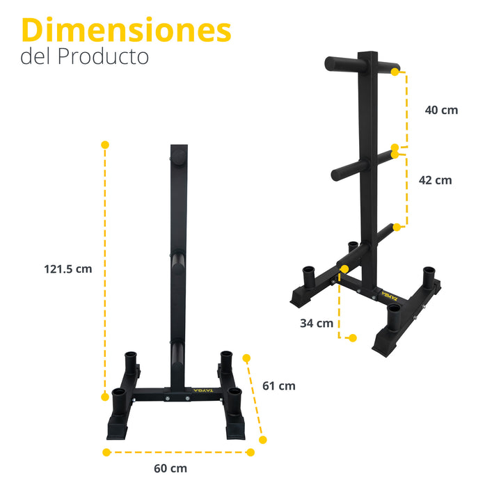 Rack para discos olimpicos y barras