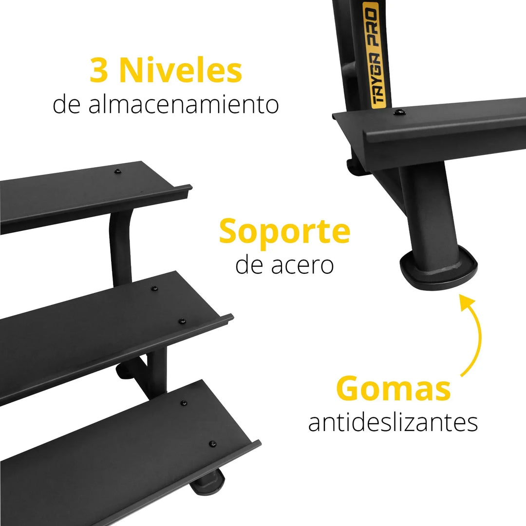 Rack para mancuernas premium 12 pares - Tayga