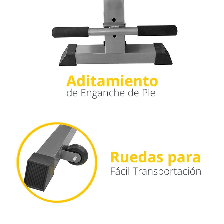 Banco ajustable posiciones gris