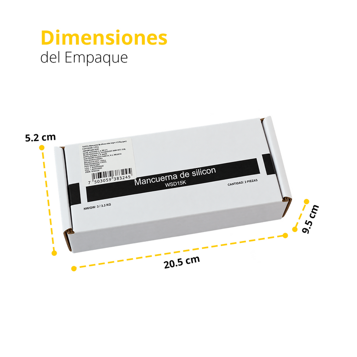 Par de mancuernas de silicón color negro