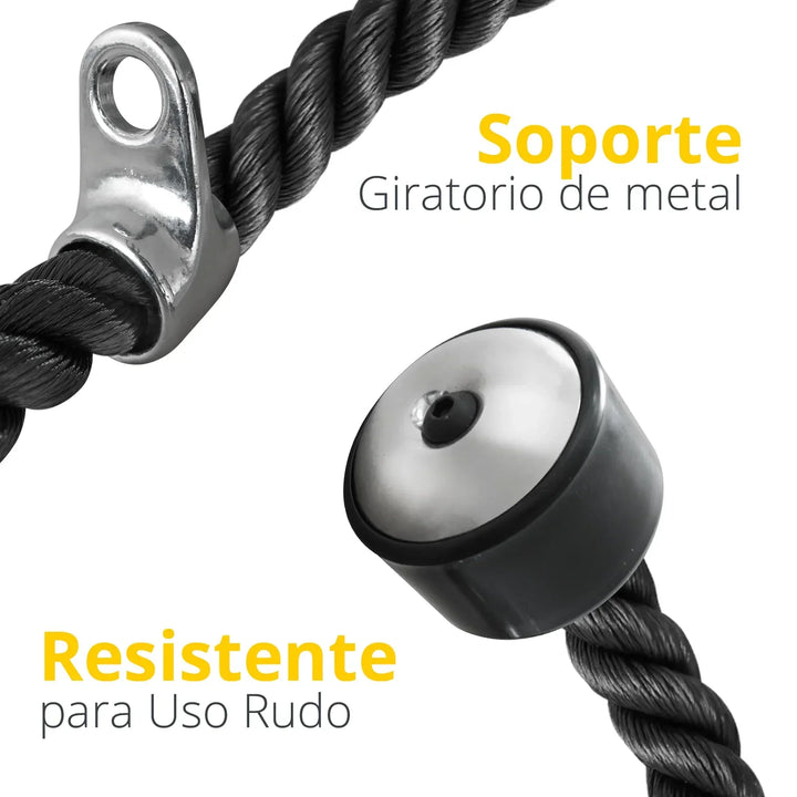 Cuerda para triceps doble c/metal - Tayga