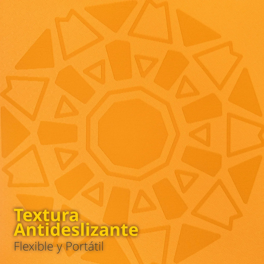 Tapete para yoga Doble Vista naranja/cafe 8 mm. - Tayga