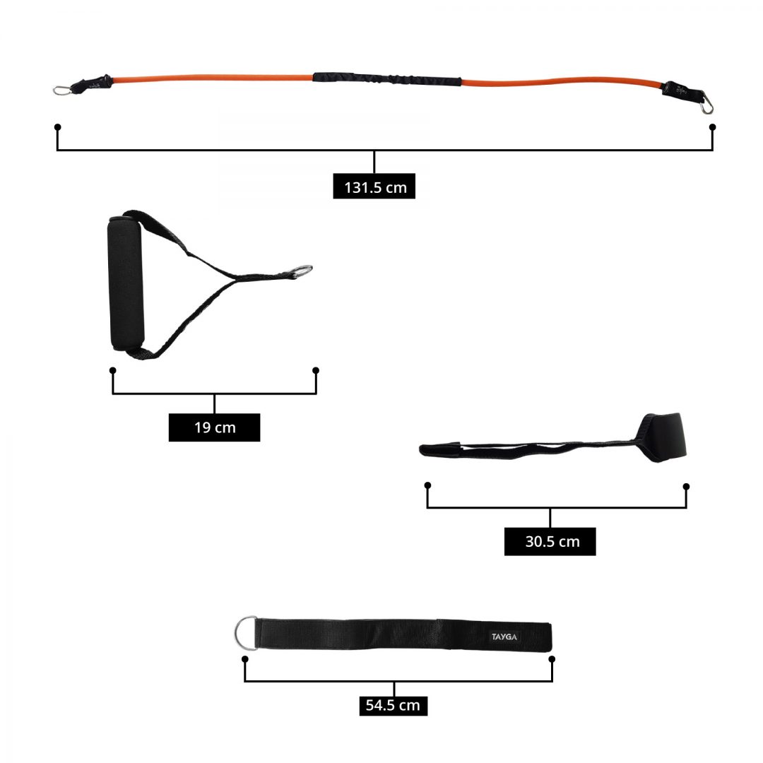 Set 6 piezas de ligas de resistencia con accesorios