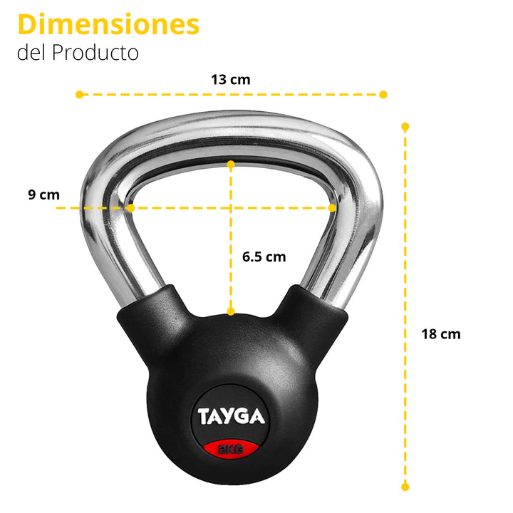 Pesa Rusa Cromada Kettlebell