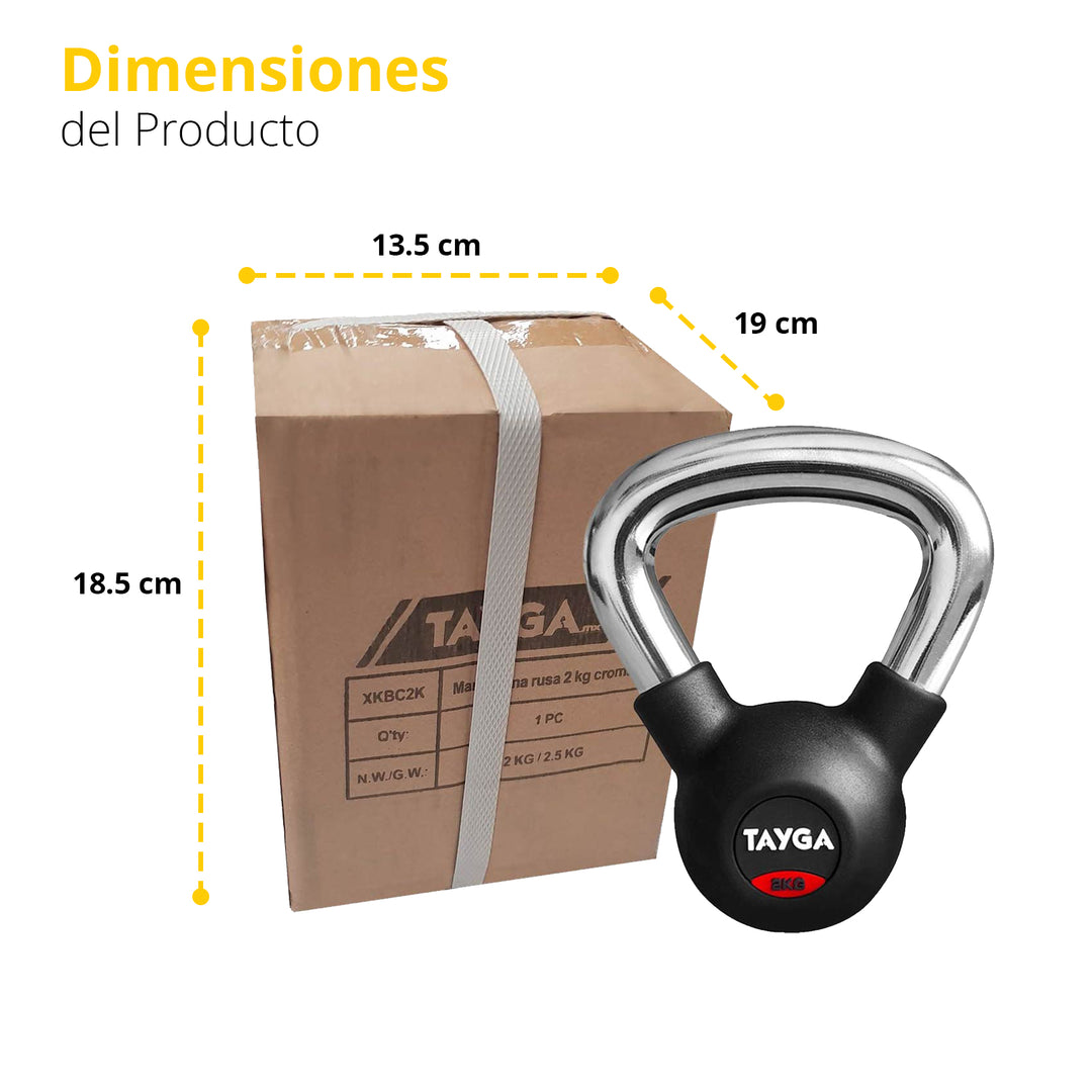 Pesa Rusa Cromada Kettlebell
