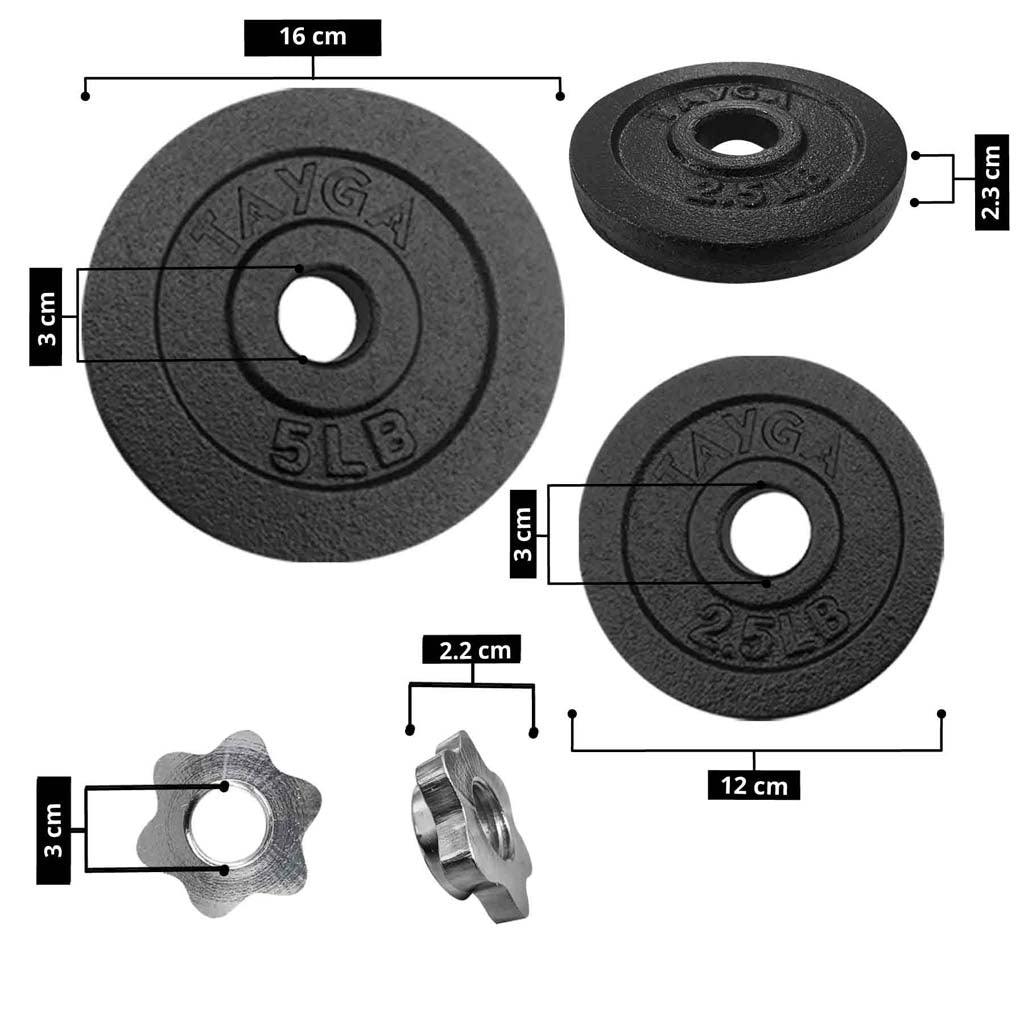 Set 2 Mancuernas 25 lb.