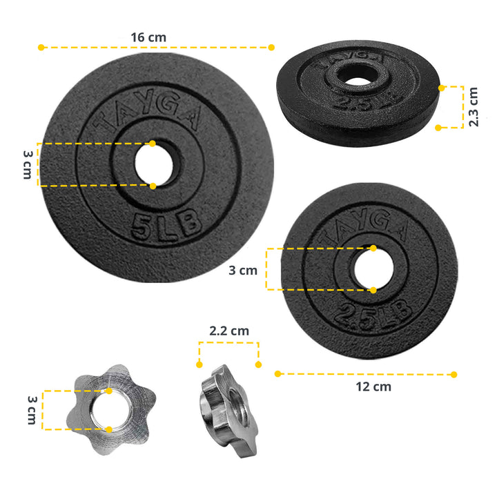 Set Mancuernas Ajustables 70lb