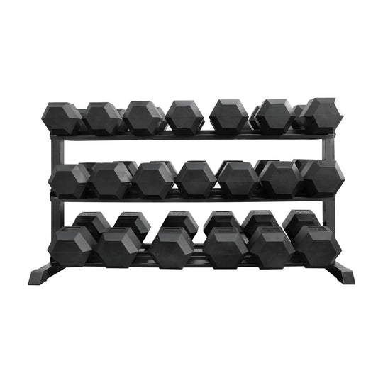SET DE RACK CON MANCUERNAS 55 A 100 LB