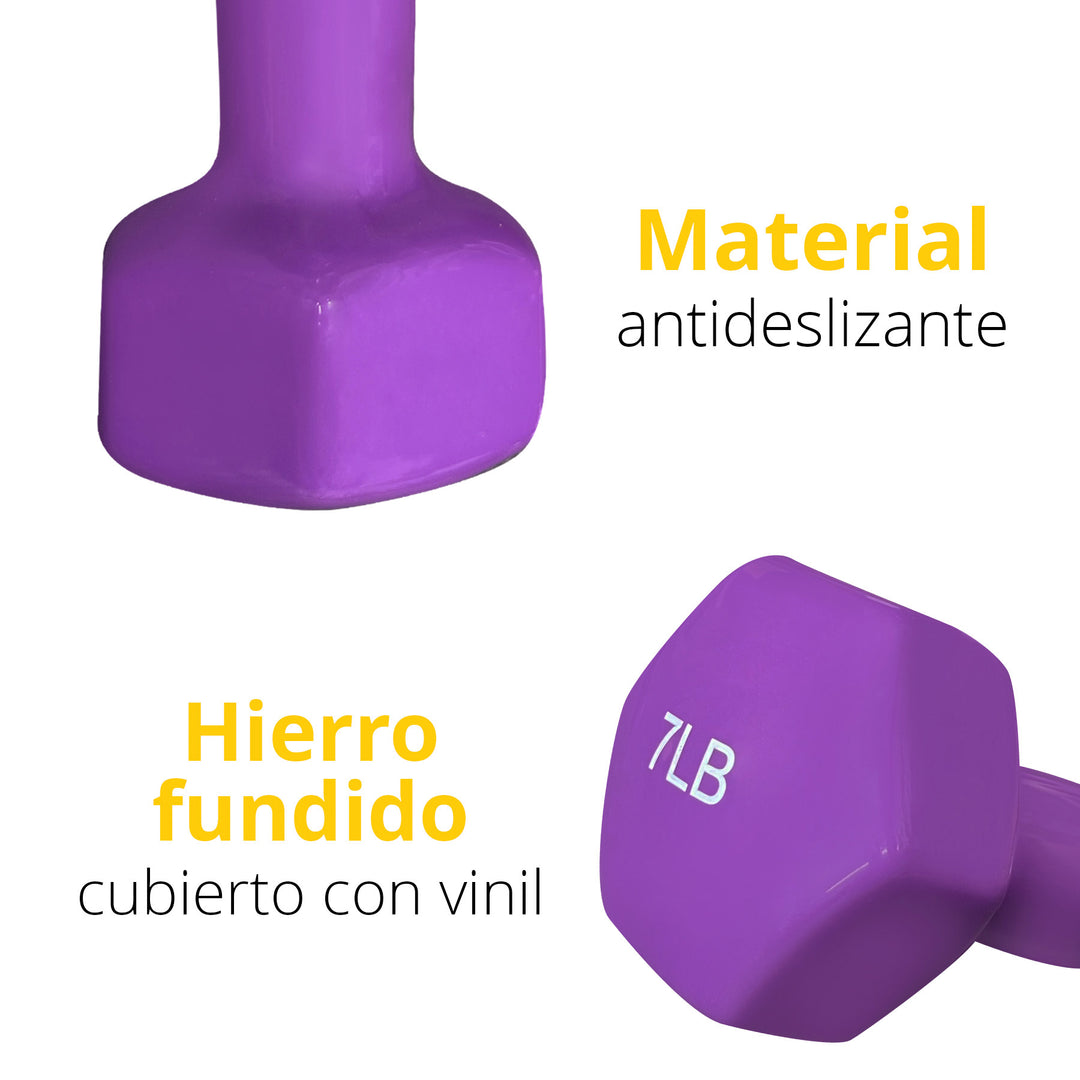 Set Mancuernas Vinil 5 Pares