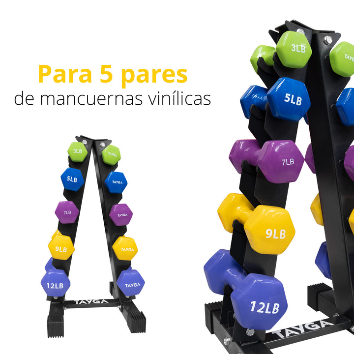 Set Mancuernas Vinil 5 Pares