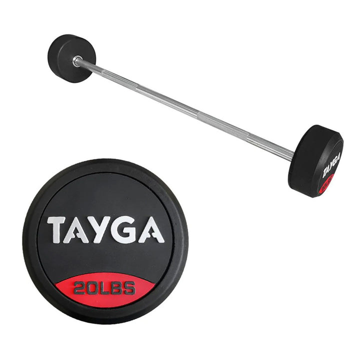 SET DE 10 BARRAS RECTAS DE 20 A 110 LB Y RACK GRIS