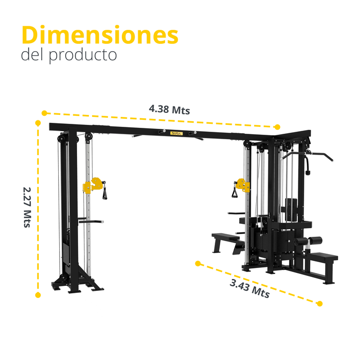 Maquina con peso integrado de 5 estacion