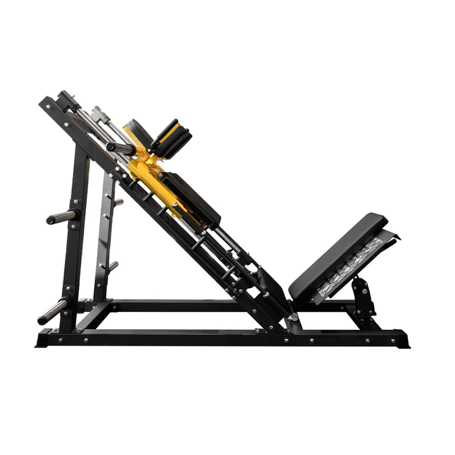 Hack Squat con Press inclinado – Tayga