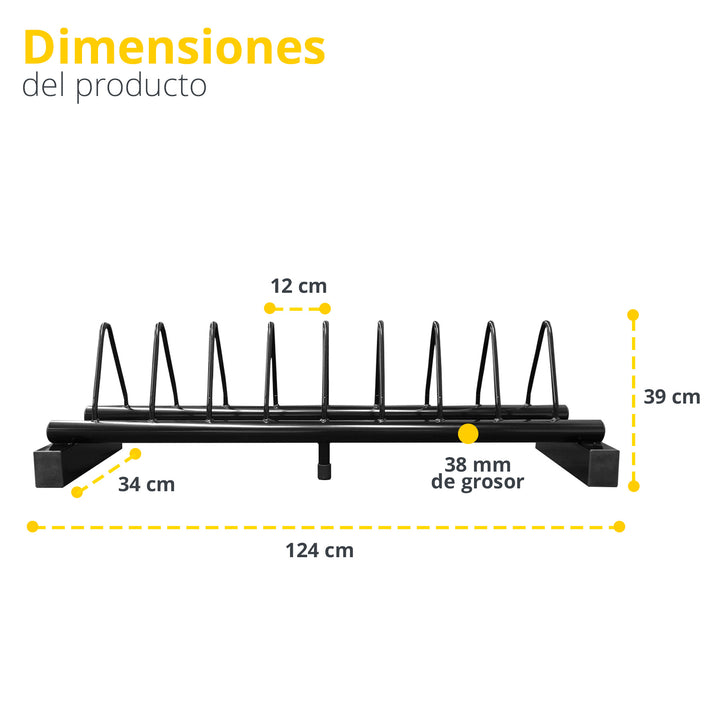 Tayga Rack para discos olímpicos